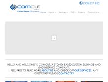 Tablet Screenshot of comcut.com.au